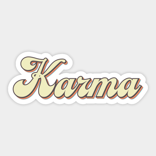 Karma Sticker by n23tees